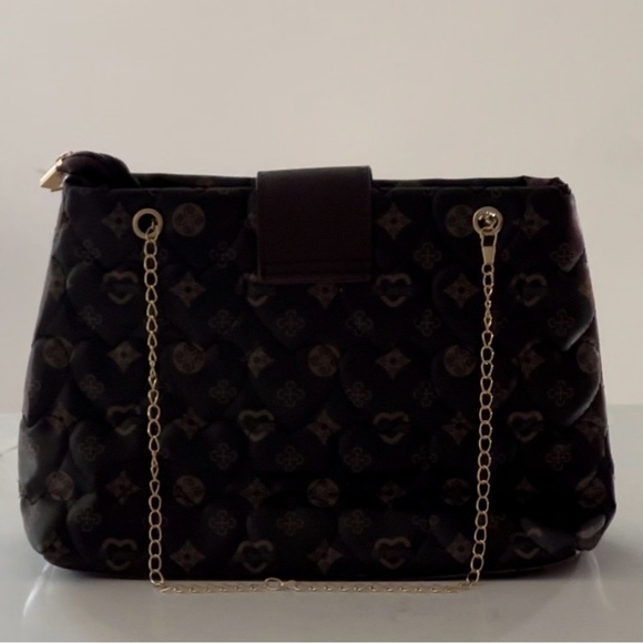 NWOT Brown Shoulder Bag w/ Mickey Pendant - Picture 5 of 6